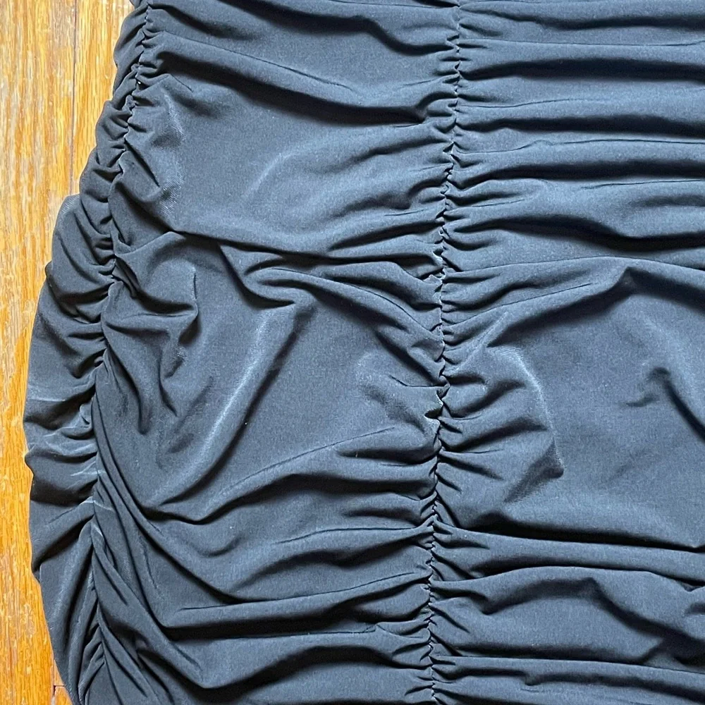 Ruby Rox Black Sequin Ruched Dress - Picture 4 of 5